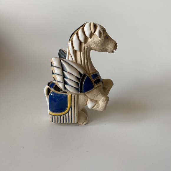 Artesania Rinconada Pegasus Stallion Figurine Collectible 1990s Vintage - Picture 6 of 6